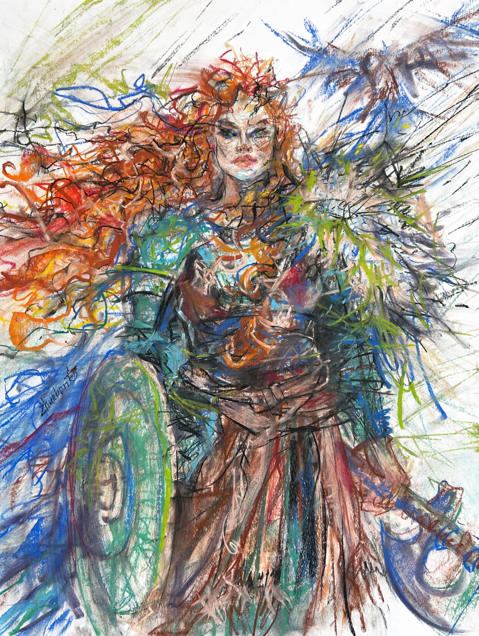 Shieldmaiden — Norse Warrior Print